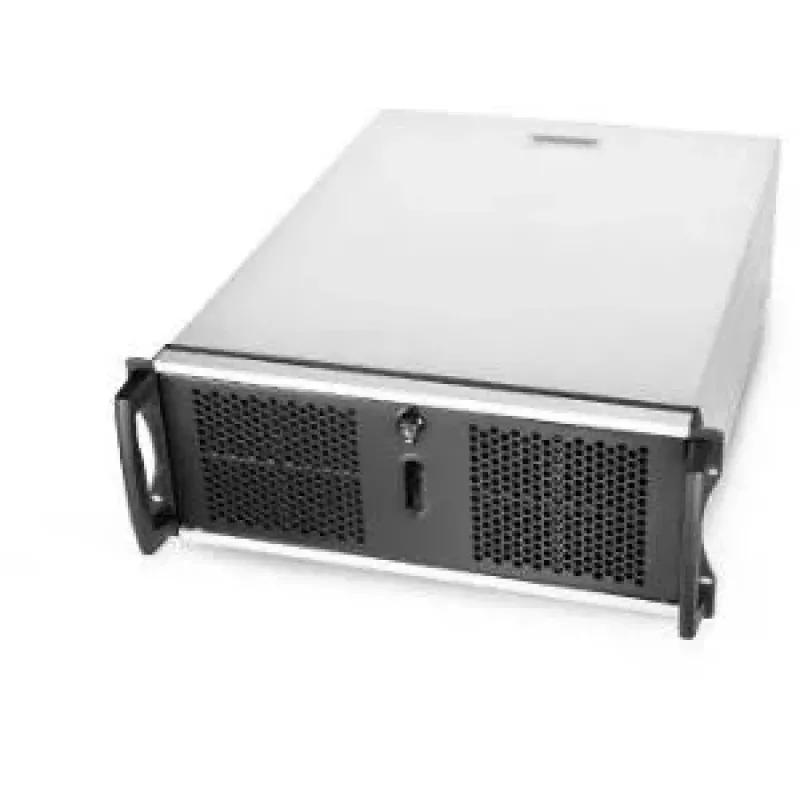 Chassis de servidor rackmount Chenbro RM41300-F2-USB3 4U - E-ATX, preto/cinzento, sem fonte de alimentação