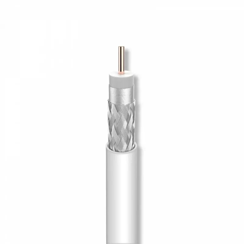 Cabo coaxial Televes T-100 PVC classe Eca A - 100 m, branco