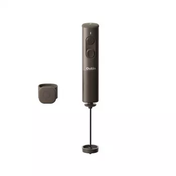 Espumador de leite portátil OutIn LattoGo, castanho