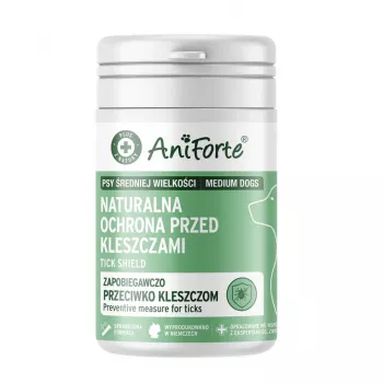 ANF ANIFORTE Tick Shield Medium Breeds - Suplemento Alimentar para Cães - 60 Comprimidos