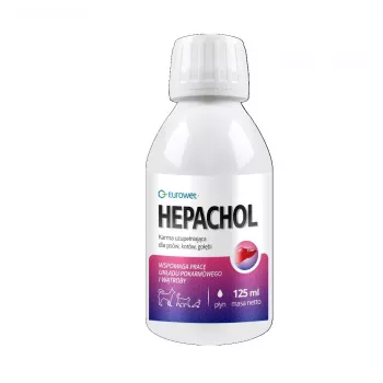 Suporte hepático EWE EUROWET Hepachol para cães e gatos - 125ml