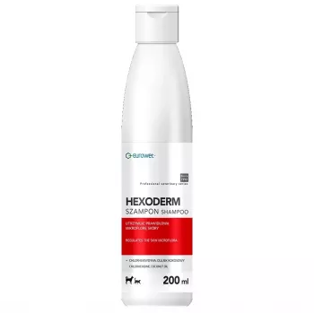 Champô medicinal EWE EUROWET Hexoderm para cães e gatos - 200 ml
