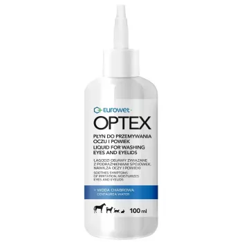 Solução de limpeza ocular EWE EUROWET Optex para cães e gatos 100 ml