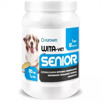 EWE EUROWET Wita-Vet Senior - Suplemento alimentar para cães seniores - 80 comprimidos