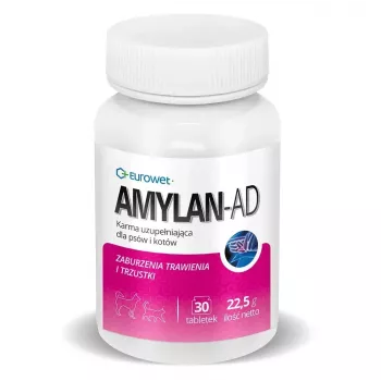EUROWET Amylan-Ad Suplemento alimentar para cães e gatos - 30 comprimidos