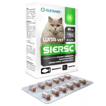 EWE EUROWET Wita-Vet Coat - Suplemento alimentar para gatos - 60 comprimidos