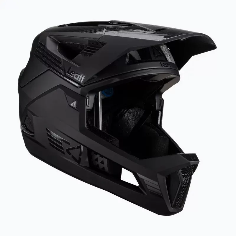 LEATT MTB Enduro 4.0 V23 capacete de bicicleta com queixeira amovível, tamanho M, preto