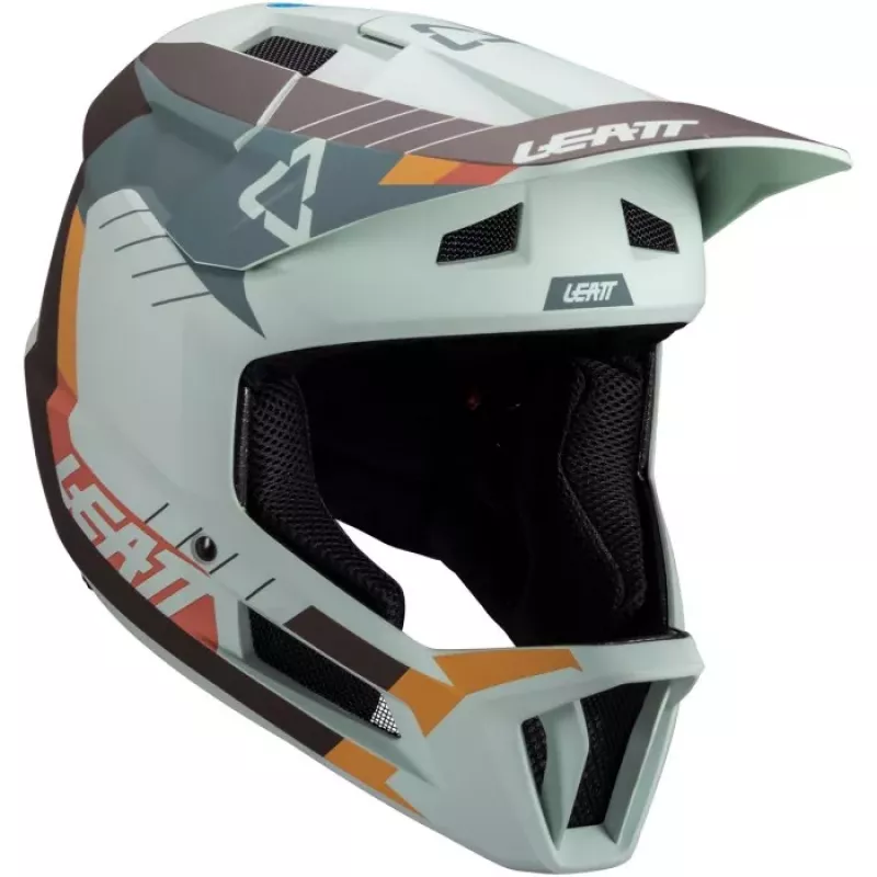 LEATT MTB Gravity 2.0 V25 capacete de ciclismo integral tamanho M menta