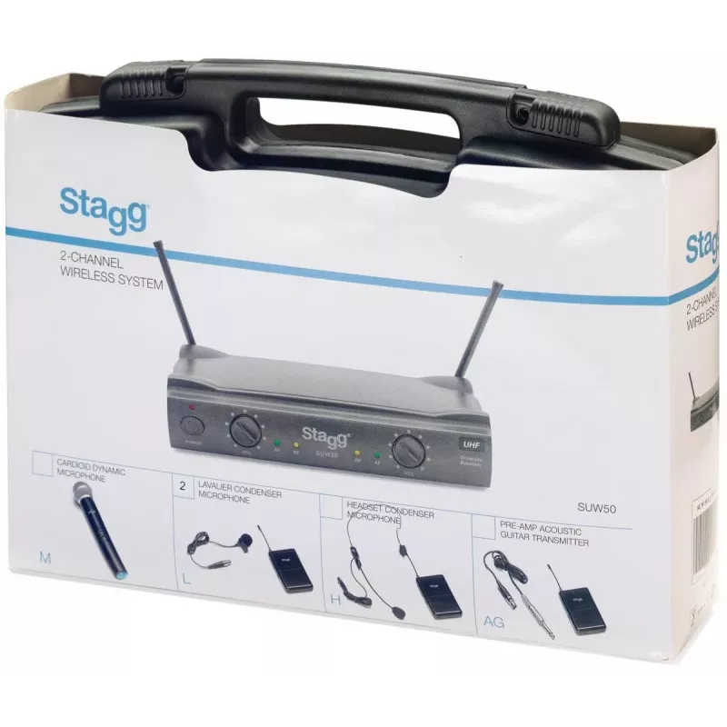 Stagg SUW 50 LL FH EU sistema UHF sem fios preto