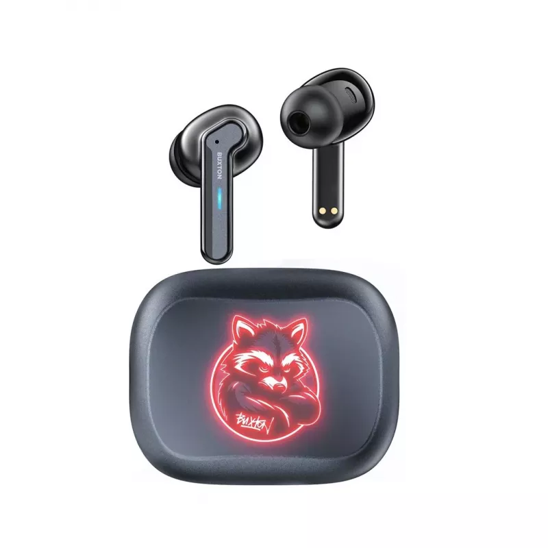 BXT Buxton BTW 8200 Racoon - auscultadores in-ear sem fios com estojo de carregamento, branco