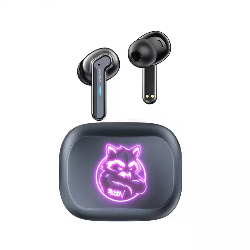 BXT Buxton BTW 8200 Racoon - auscultadores in-ear sem fios com estojo de carregamento, branco