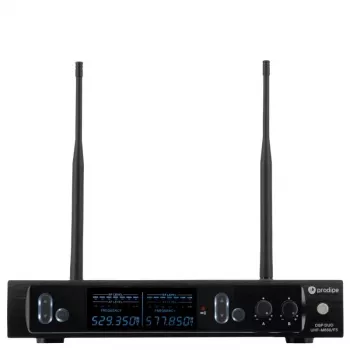 PDE Prodipe M850 DSP Duo UHF F5 - sistema de microfone sem fios UHF com 2 microfones de mão
