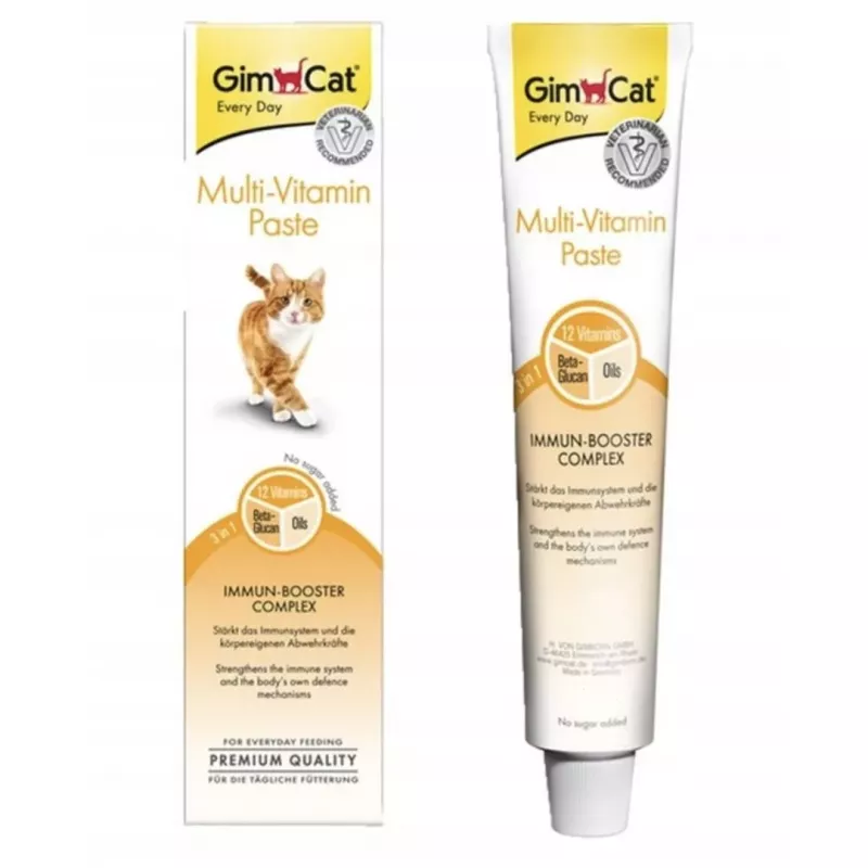 GMC GIMCAT pasta multivitamínica – guloseima para gatos – 200g