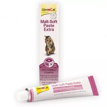 GMC GIMCAT pasta Malt-Soft guloseima para gatos para prevenção de bolas de pelo 200g
