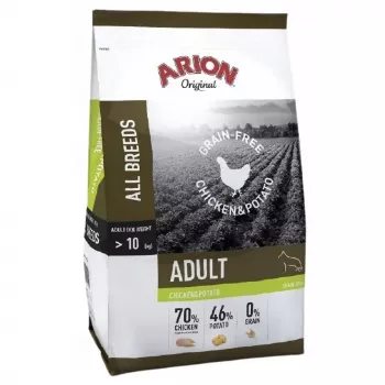 ARION Original Grain Free Chicken & Potato alimento seco para cães 12kg