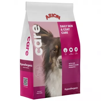 AIN ARION Care Hypoallergenic Daily Skin & Coat alimento seco para cães - salmão e arroz - 12 kg