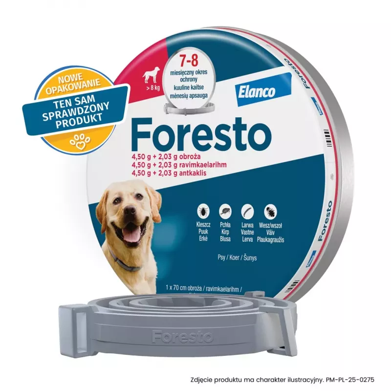 ENA ELANCO Foresto Coleira para Cães acima de 8 kg