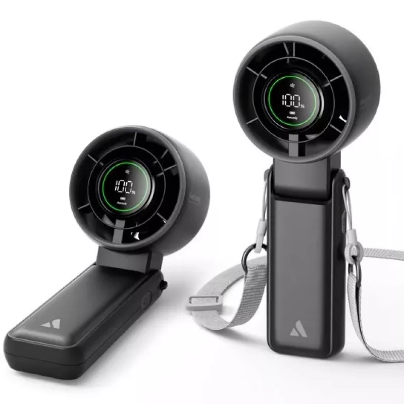 AEL Aecooly Halo 02 Ventilador de Mão Portátil, Preto