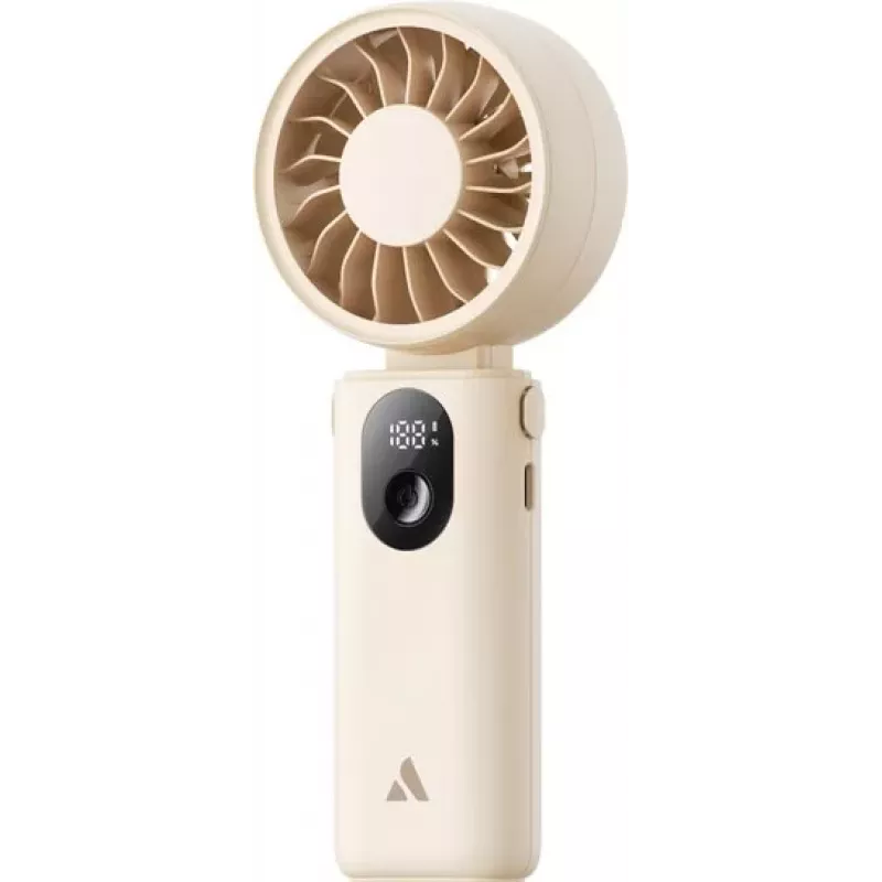 Ventilador de mão dobrável AEL Aecooly Halo 04, bege