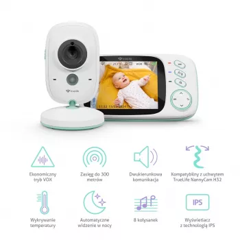 Intercomunicador para bebé TLF TrueLife NannyCam H32 Pro