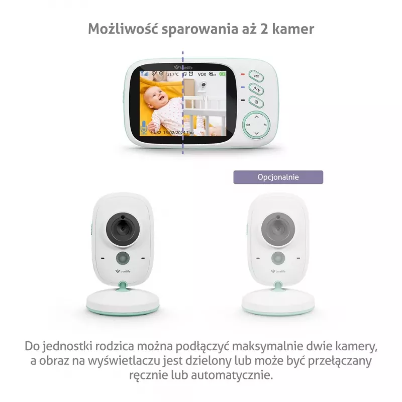 Intercomunicador para bebé TLF TrueLife NannyCam H32 Pro