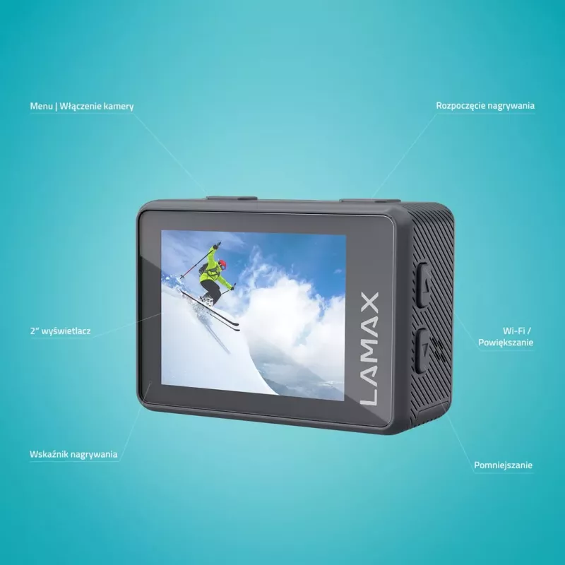 LAMAX X3.2 câmara de ação, 4K, 2", Wi-Fi, 12 MP