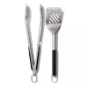 OXO Good Grips Conjunto de espátula e pinças para grelhar, Preto/Prata, 2 peças