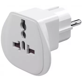 Adaptador de viagem Goobay Mundo - Europa, branco (94026)