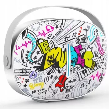 W-KING T8II Altifalante Bluetooth sem fios – música, 50W, IPX5, powerbank 10000mAh