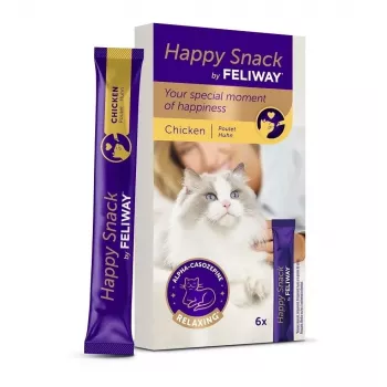 CEVA Feliway Happy Snack Frango Petiscos para Gatos 6x15g