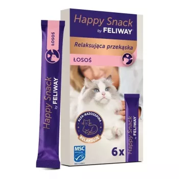 CEVA Feliway Happy Snack Salmão Petiscos para Gatos 6x15g