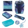 Herlitz SoftLight Plus Greenline mochila escolar para o ensino primário, Blue Ice