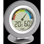 TFA 30.5019 termo-higrómetro COSY - termómetro digital de interior e medidor de humidade com memória máx/mín, indicação da zona de conforto, ecrã LCD, branco