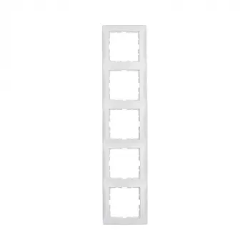 Berker 1015 89 89 Moldura de Cobertura 5 Módulos S.1 Branco Polar Brilhante