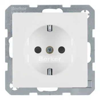 Berker 47236089 Tomada SCHUKO Berker Q.1 Branco Polar Velvet