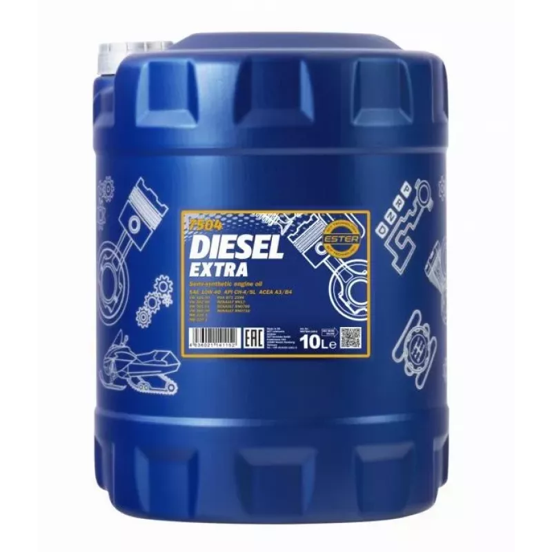MANNOL Diesel Extra 10W-40 7504, conteúdo 10L