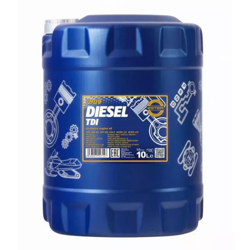 Mannol Diesel TDI 5W-30 7909, 10L óleo de motor totalmente sintético