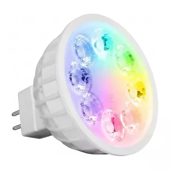 MIBOXER FUT104 lâmpada LED retrofit GX5.3 4W RGB+WW com RF e Wi-Fi