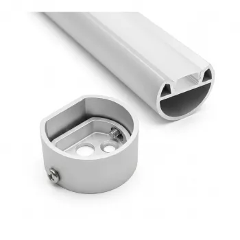 Synergy 21 perfil LED em U ALU077 conjunto de tampas finais
