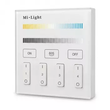 Comando LED MIBOXER B2 Smart Panel Dual White (CCT) 4 zonas