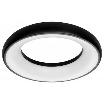 Luz redonda LED Synergy 21 Donut Branco Neutro Preto 25W