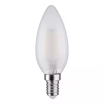 Lâmpada LED Retrofit E14 Vela 4,5W Branco Quente Regulável Leitoso SYNERGY21