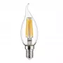 SYNERGY21 LED Retrofit E14 lâmpada vela 4.5W branco quente regulável mate