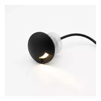 SYNERGY21 LED foco de chão embutido ARGOS segmento redondo 2 IP67 branco quente - preto