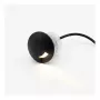SYNERGY21 LED foco de chão embutido ARGOS segmento redondo 2 IP67 branco quente - preto