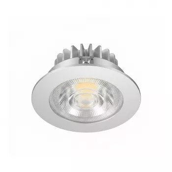SYNERGY21 Synergy 21 LED foco de teto embutido Helios prateado - redondo - branco quente