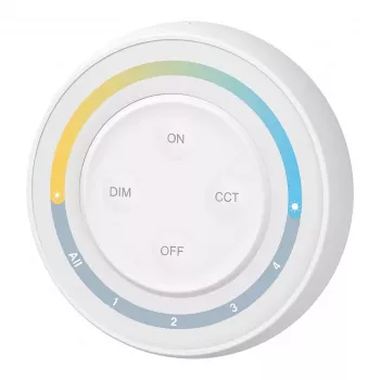 MIBOXER S1W+ comando LED Sunrise branco duplo CCT 4 zonas