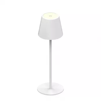 SYNERGY21 candeeiro de mesa LED com bateria - exterior IP54 - interruptor tátil regulável - branco