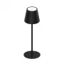 SYNERGY21 Synergy 21 candeeiro de mesa LED, recarregável, bateria - exterior IP54 - regulador tátil, regulável - preto