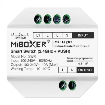 Miboxer Synergy 21 LED Interruptor Inteligente WiFi WiFi + 2.4G + Regulação por Toque (SWR)